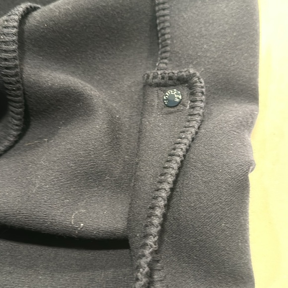 Moncler Navy Wool & Down Hooded Cape - Picture 7 of 10